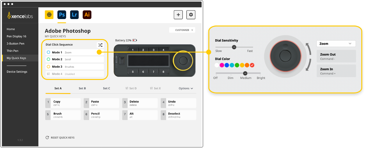 Image 19 - Quick Keys Dial Modes